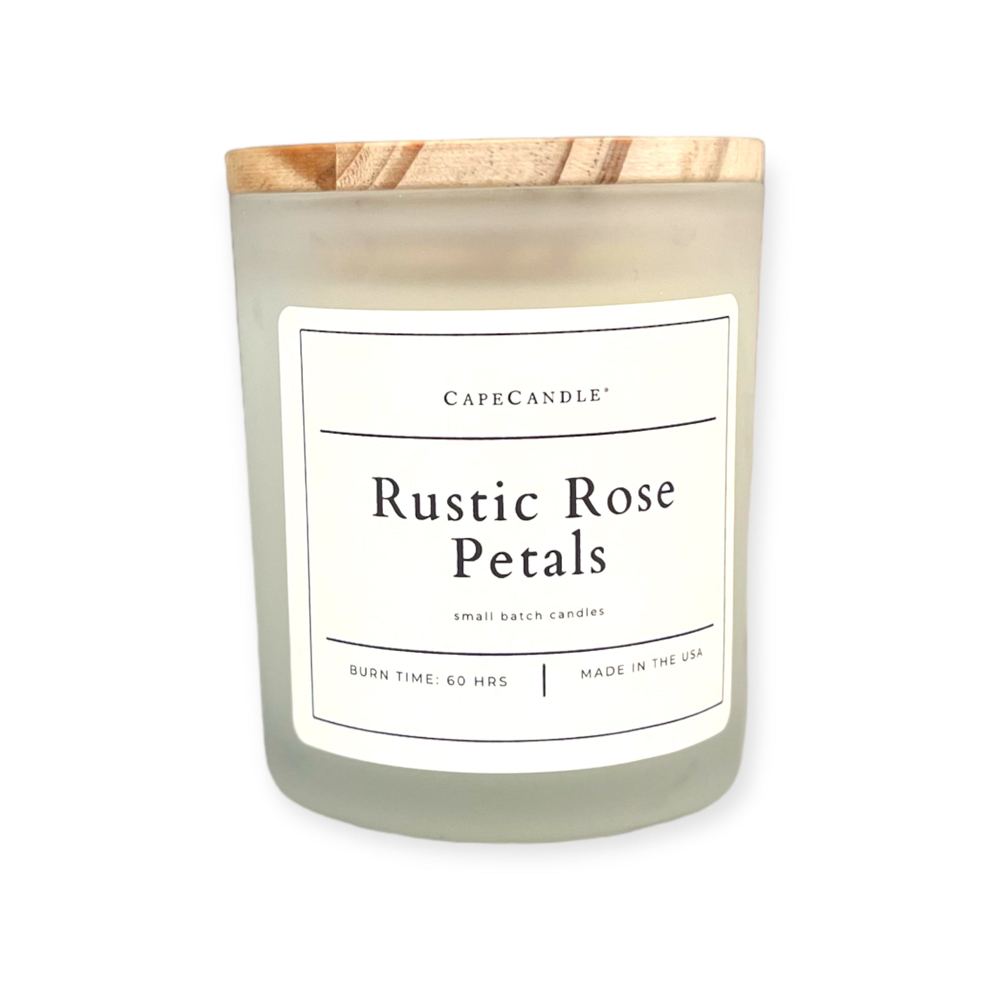 Rustic Rose Petals Small Batch Poured Candle