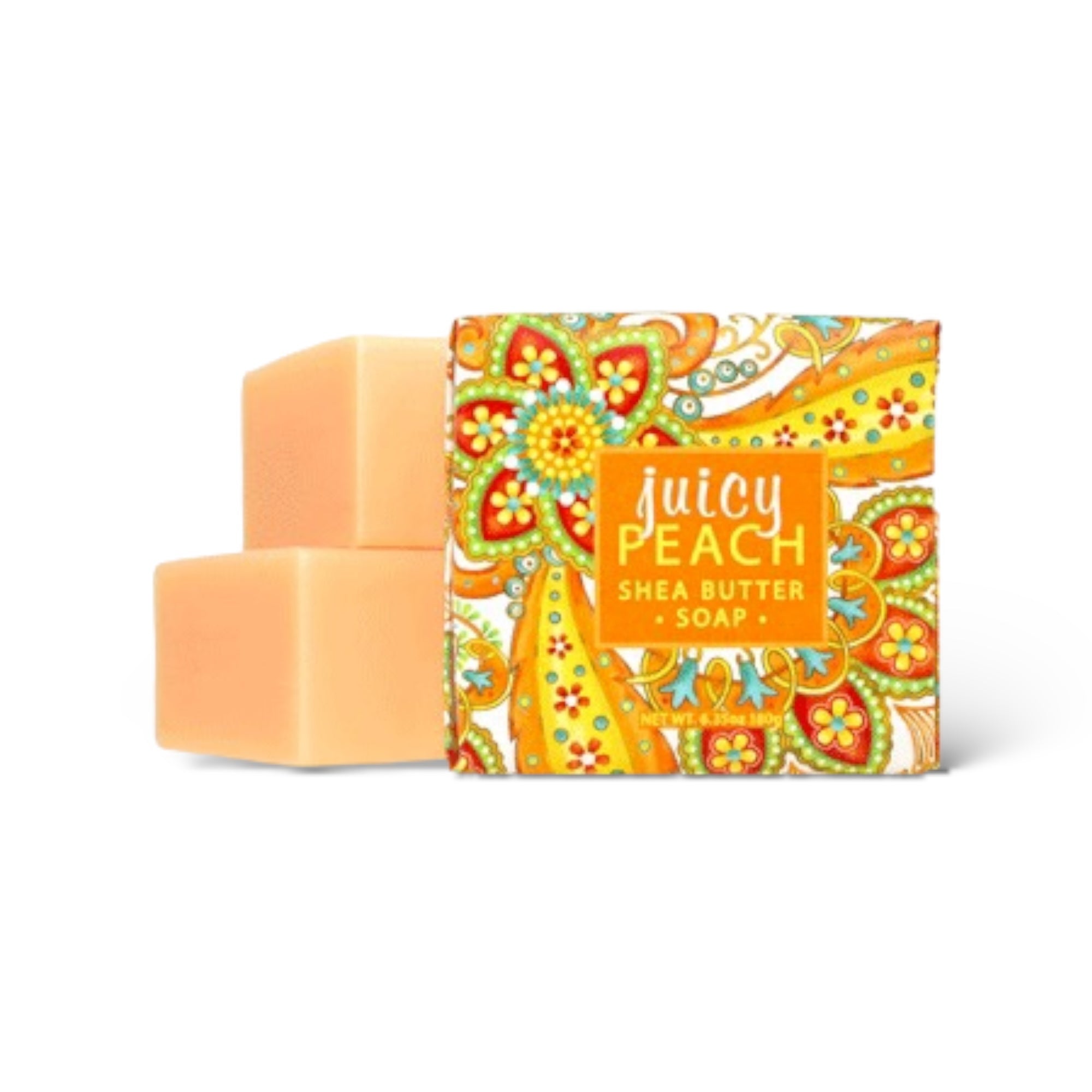 Juicy Peach Shea Butter Spa Soap by Greenwich Bay Trading Co.