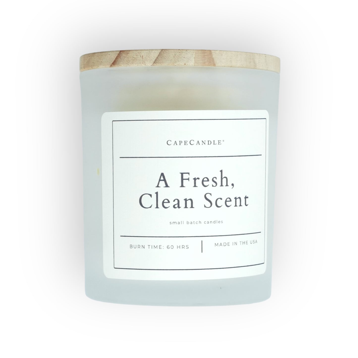 A Fresh, Clean Scent Small Batch Poured Candle