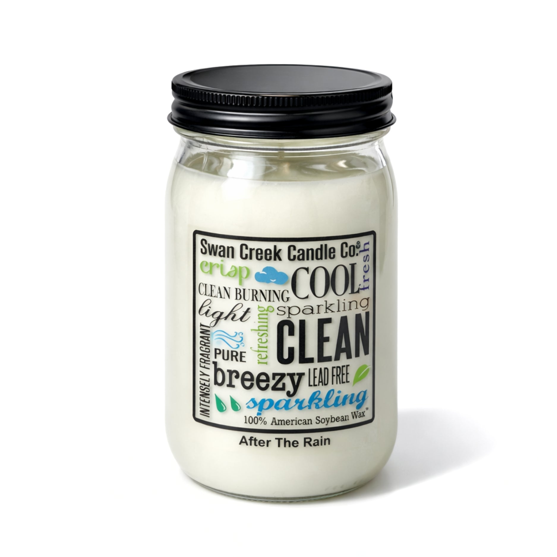 Swan Creek Candle - Crisp Cotton | 100% Soy Wax | 24oz Pantry Jar