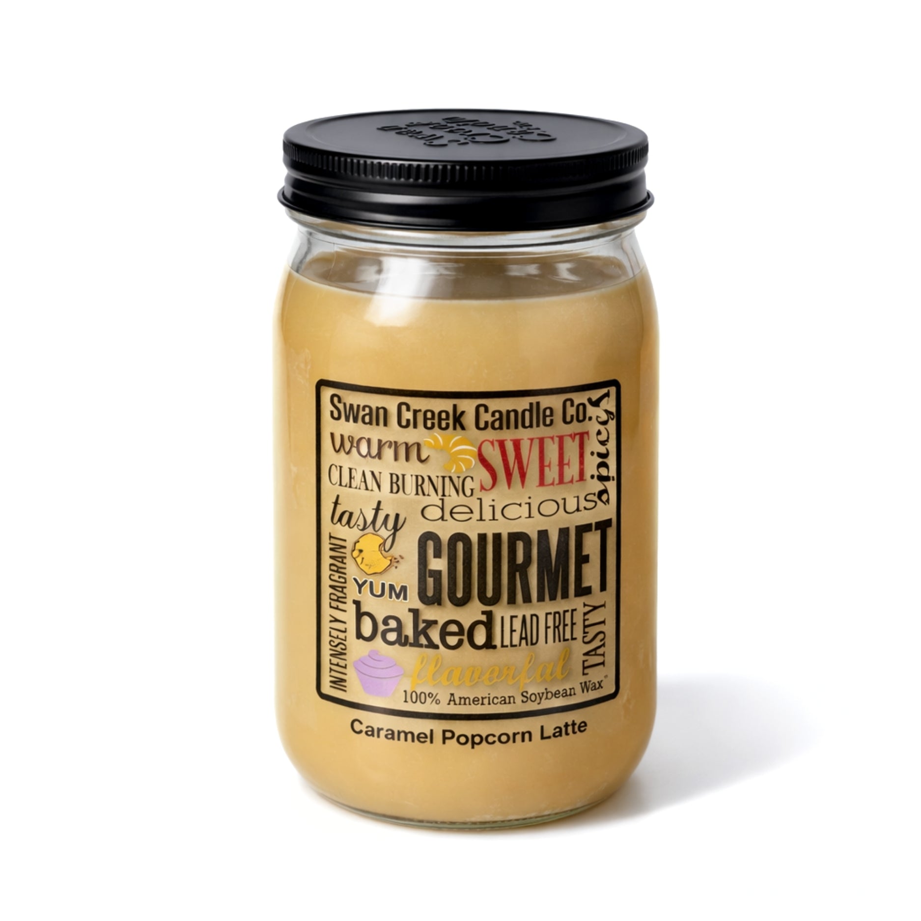 Swan Creek Candle - Cinnamon Hazelnut Latte | 100% Soy Wax | 24oz