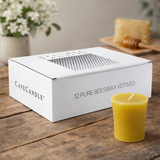 Beeswax Votive Candles - Box of 12