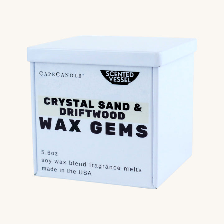 Crystal Sand & Driftwood 5.6oz Scented Wax Gems