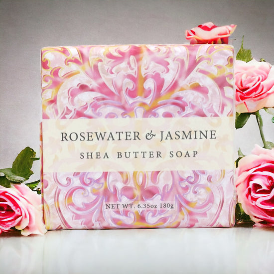 Rosewater & Jasmine Shea Butter Soap by Greenwich Bay Trading Co.