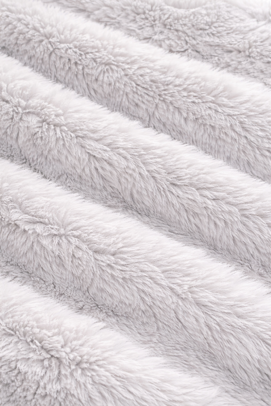 Close-up of gray fur texture