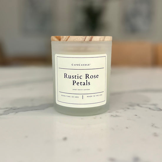 Rustic Rose Petals Small Batch Poured Candle