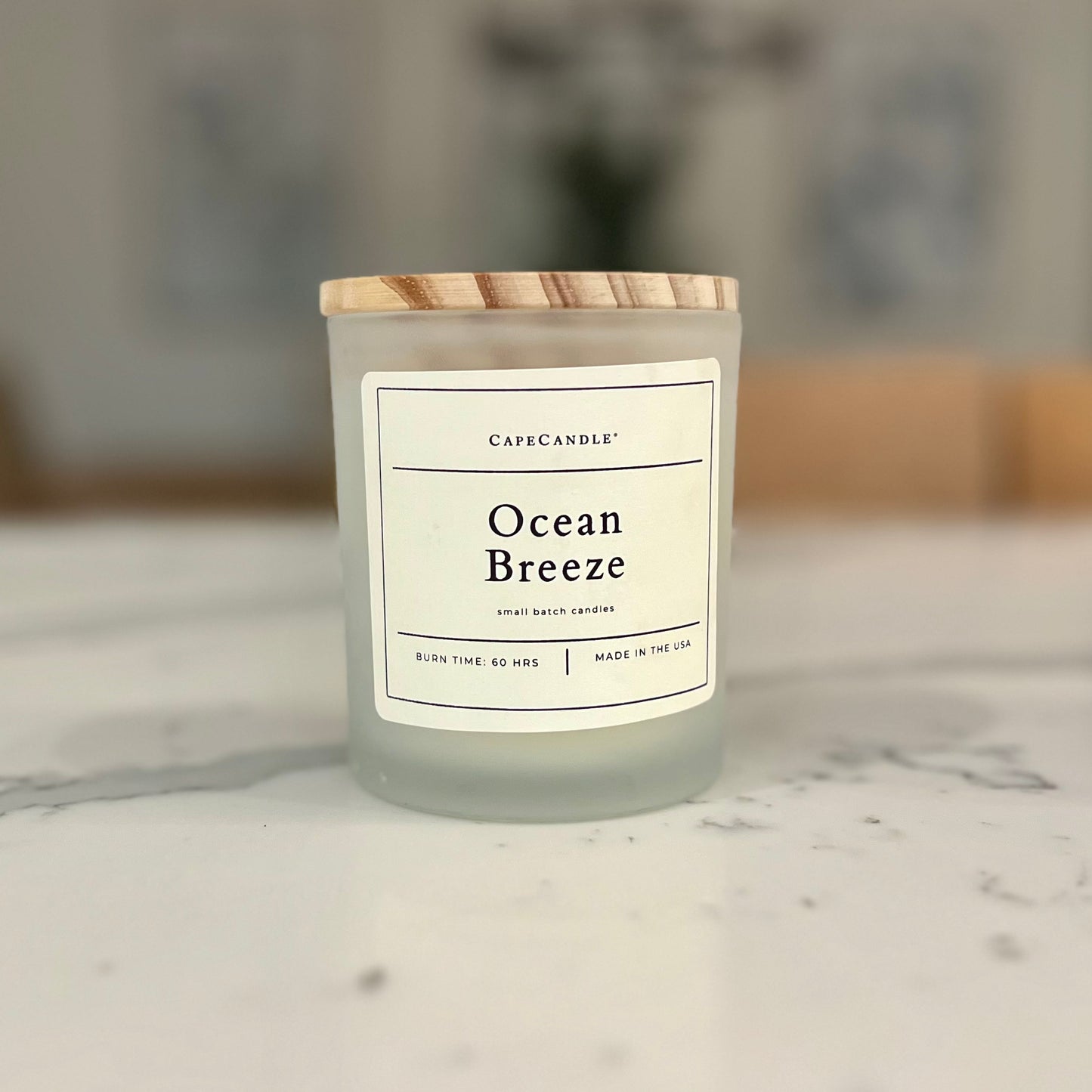 Ocean Breeze Small Batch Poured Candle