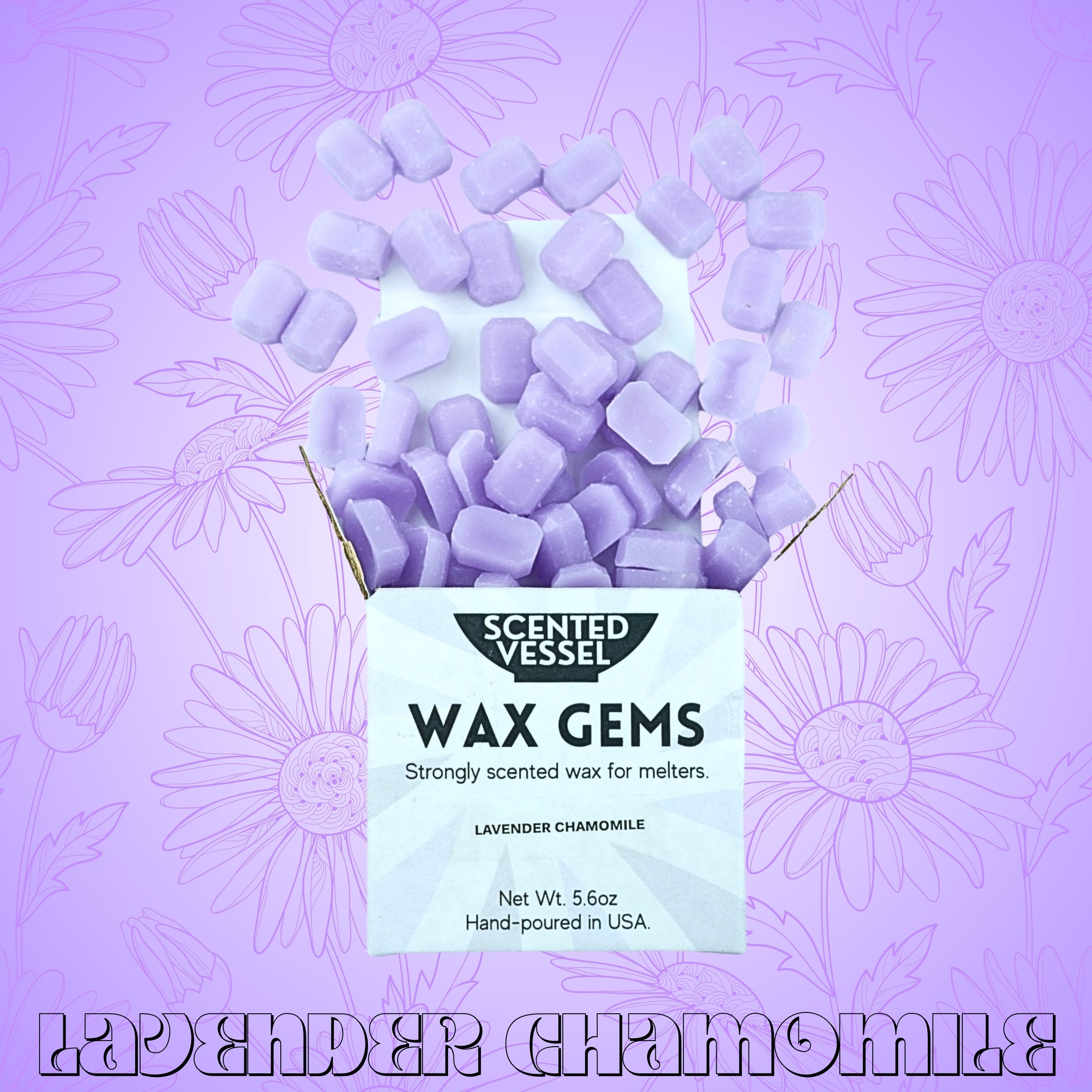 Lavender Chamomile 5.6oz Wax Gems by Scented Vessel