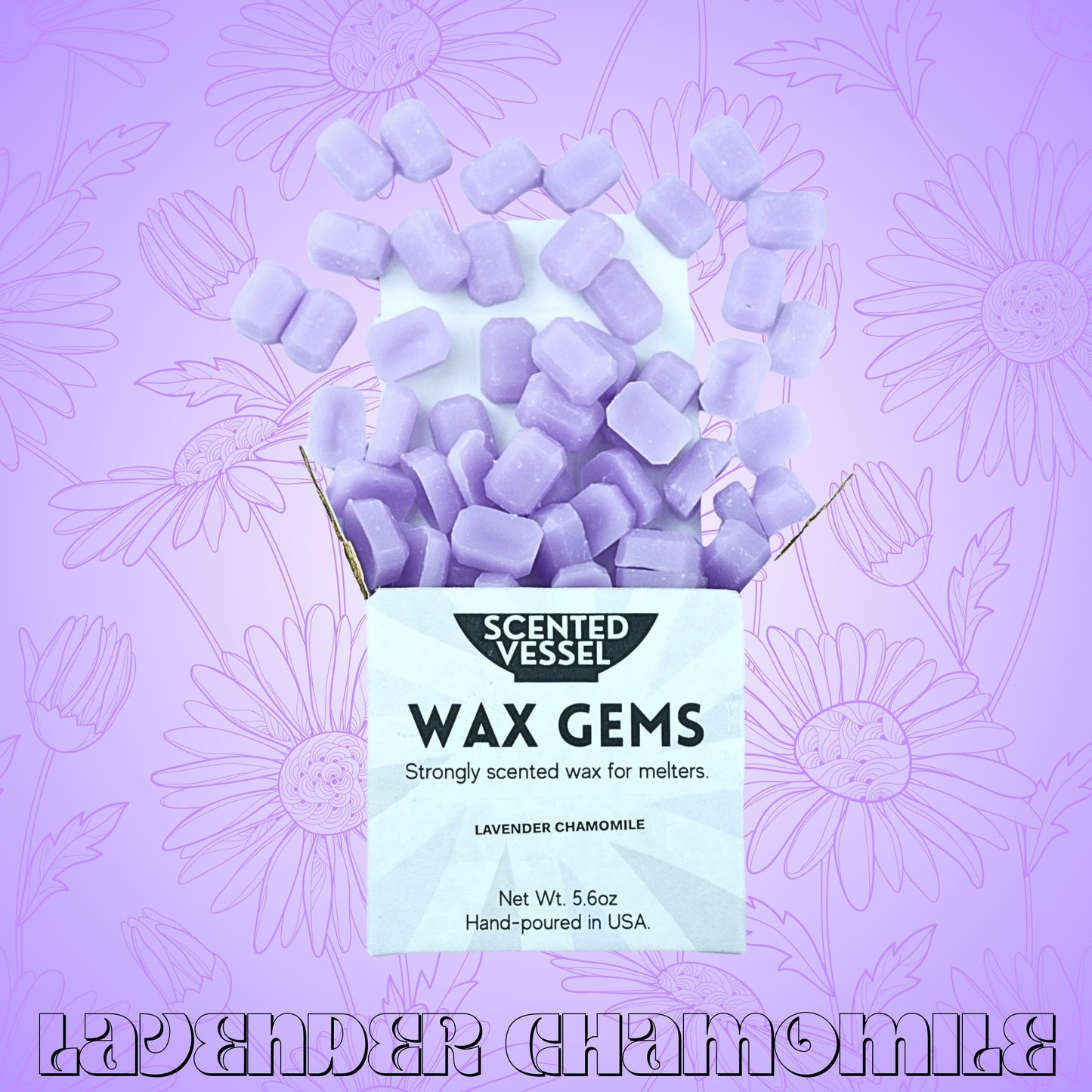 Lavender Chamomile 5.6oz Wax Gems by Scented Vessel