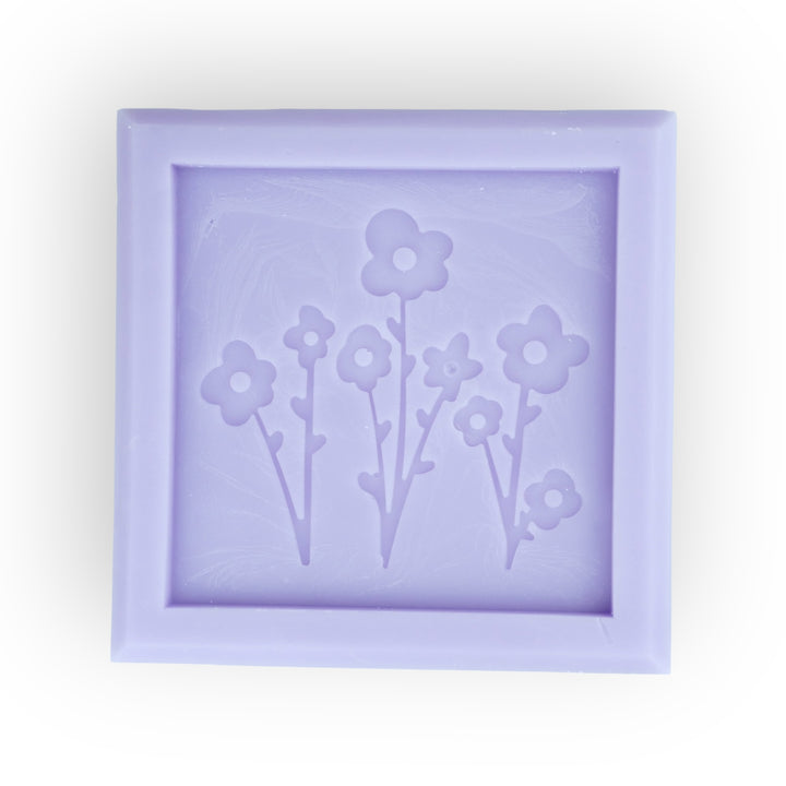 Lavender Chamomile Scented Wax Square (Flower Group)