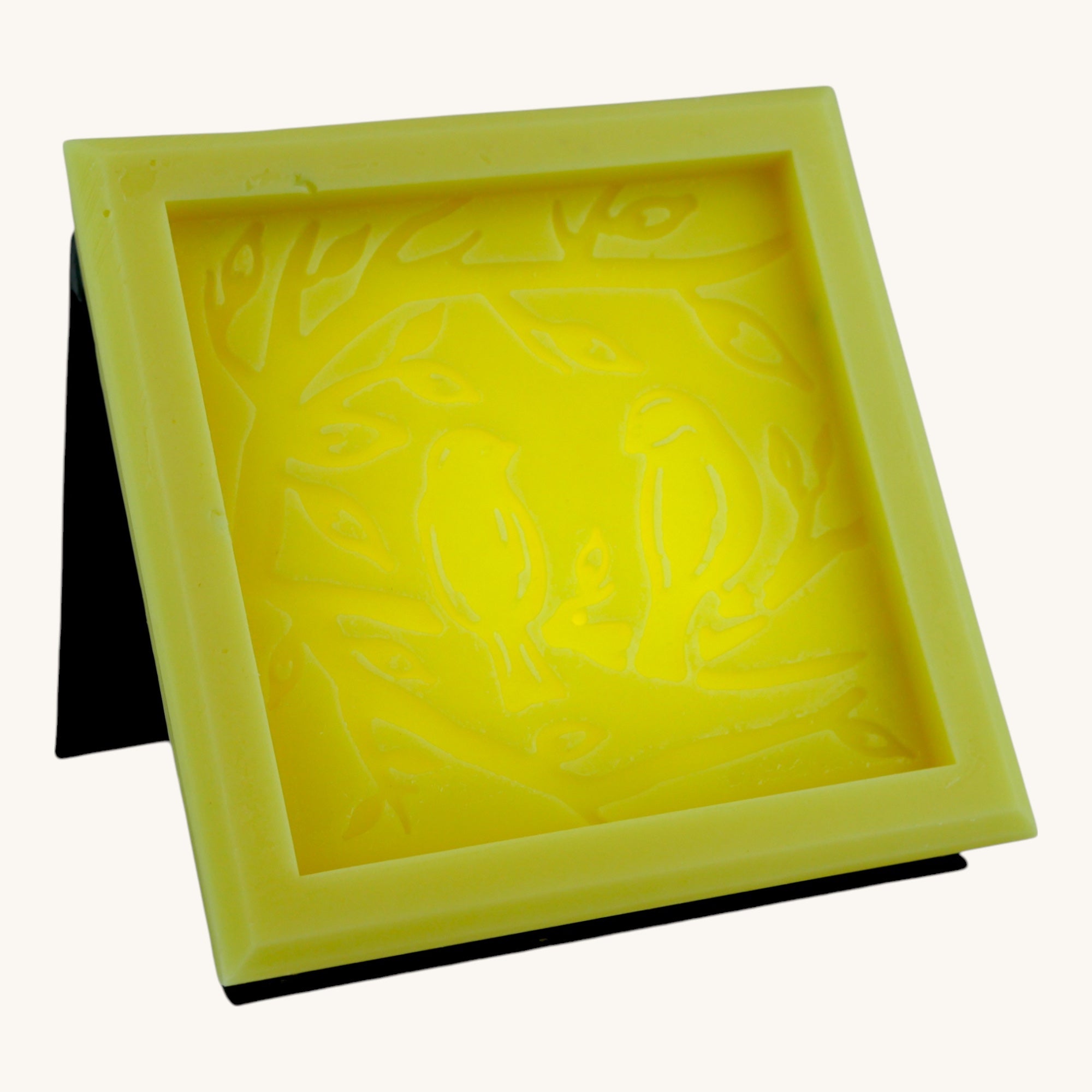 Vanilla Bean & Lemon Scented Wax Square (Birds)