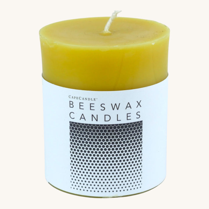 100% Beeswax Natural 3x4 Pillar Candle