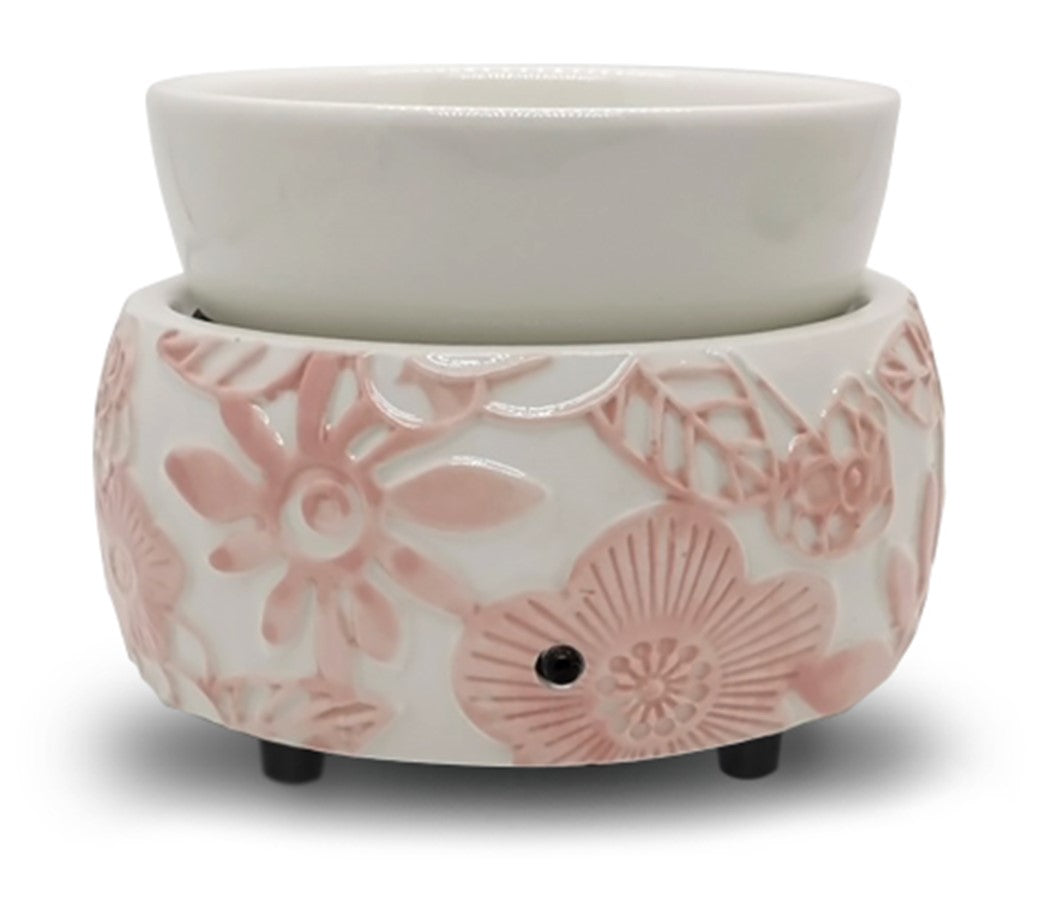 Pink & White Daisy - Wax Warmer for Scented Wax Melts