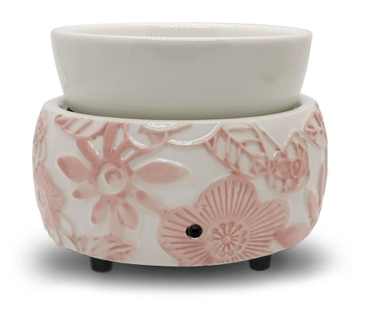 Pink & White Daisy - Wax Warmer for Scented Wax Melts