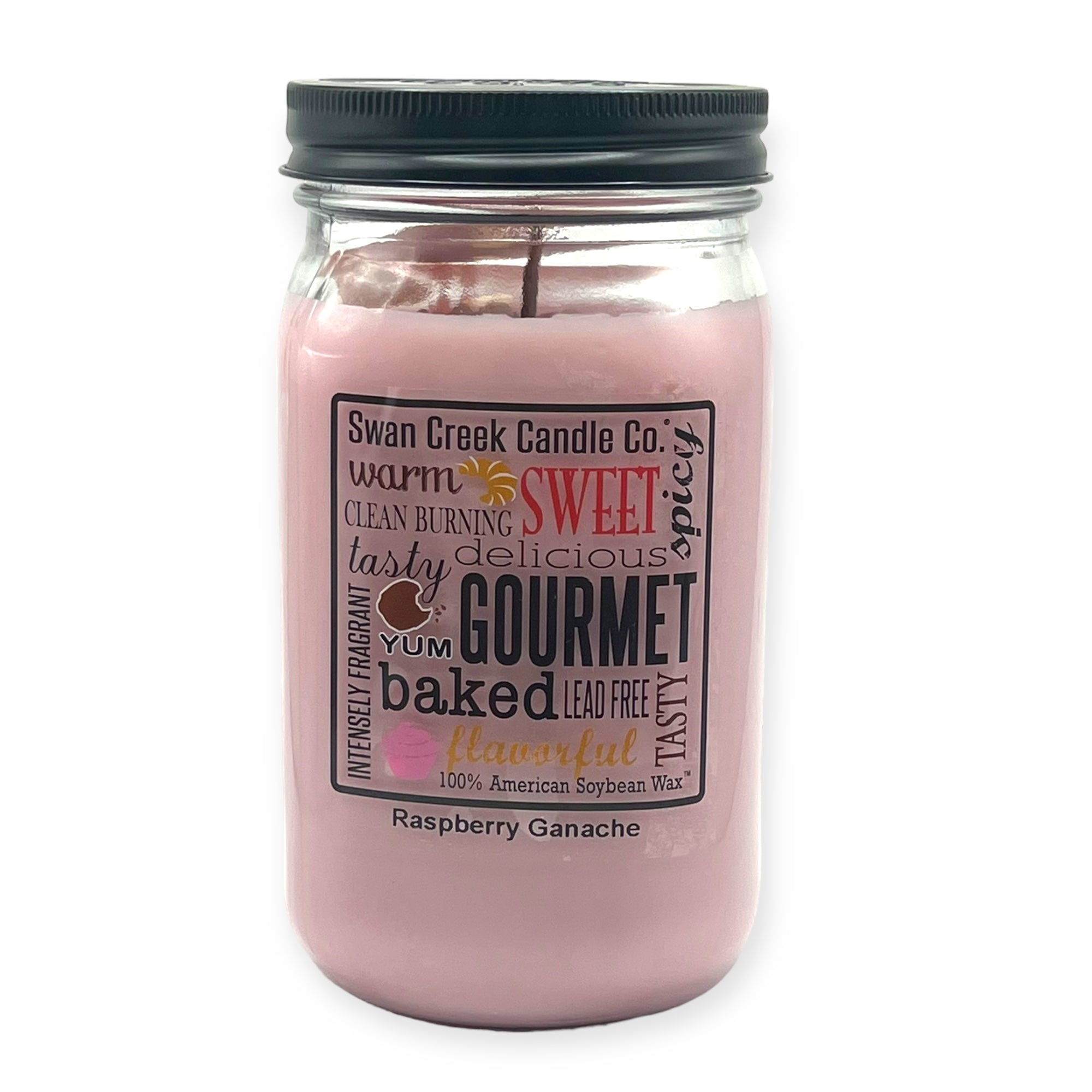 Raspberry Ganache 24oz Pantry Jar by Swan Creek Candle