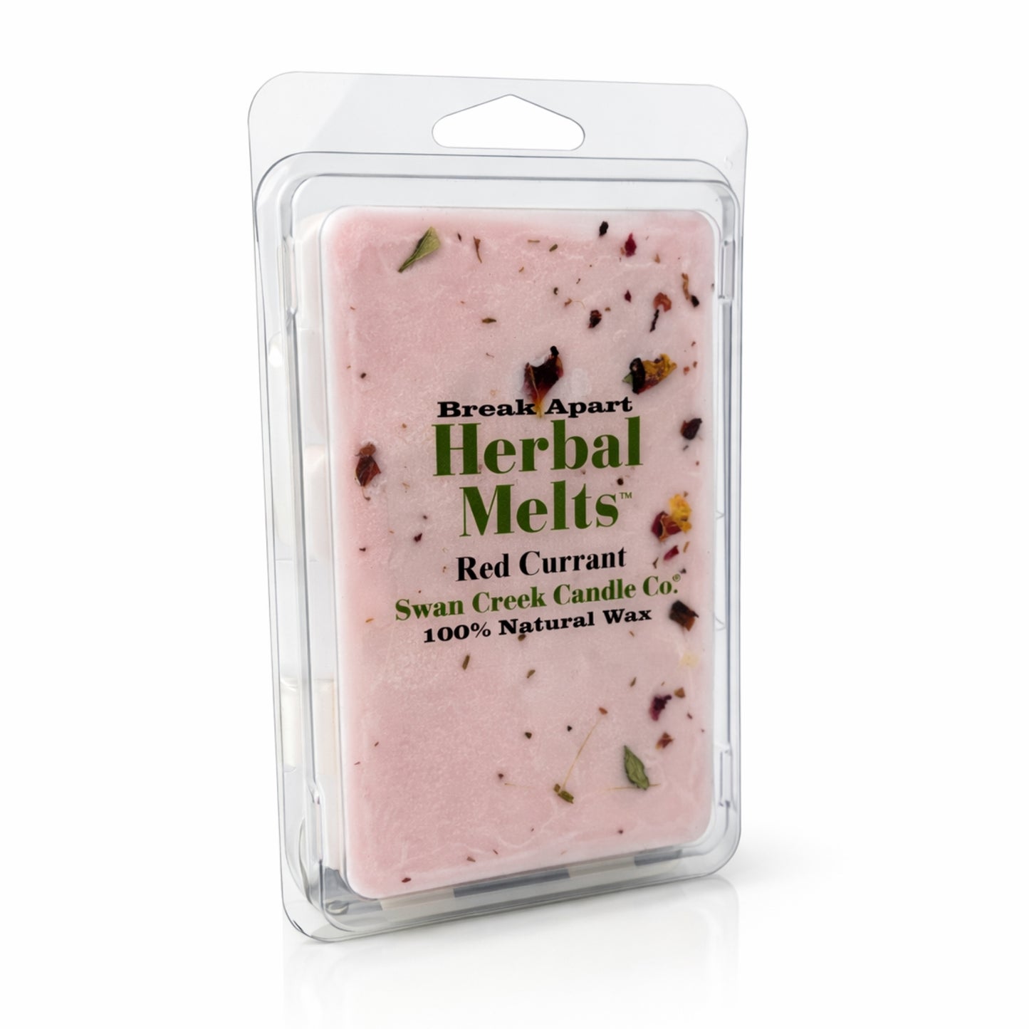 Herbal melts packaging with visible brand name and product details on a white background