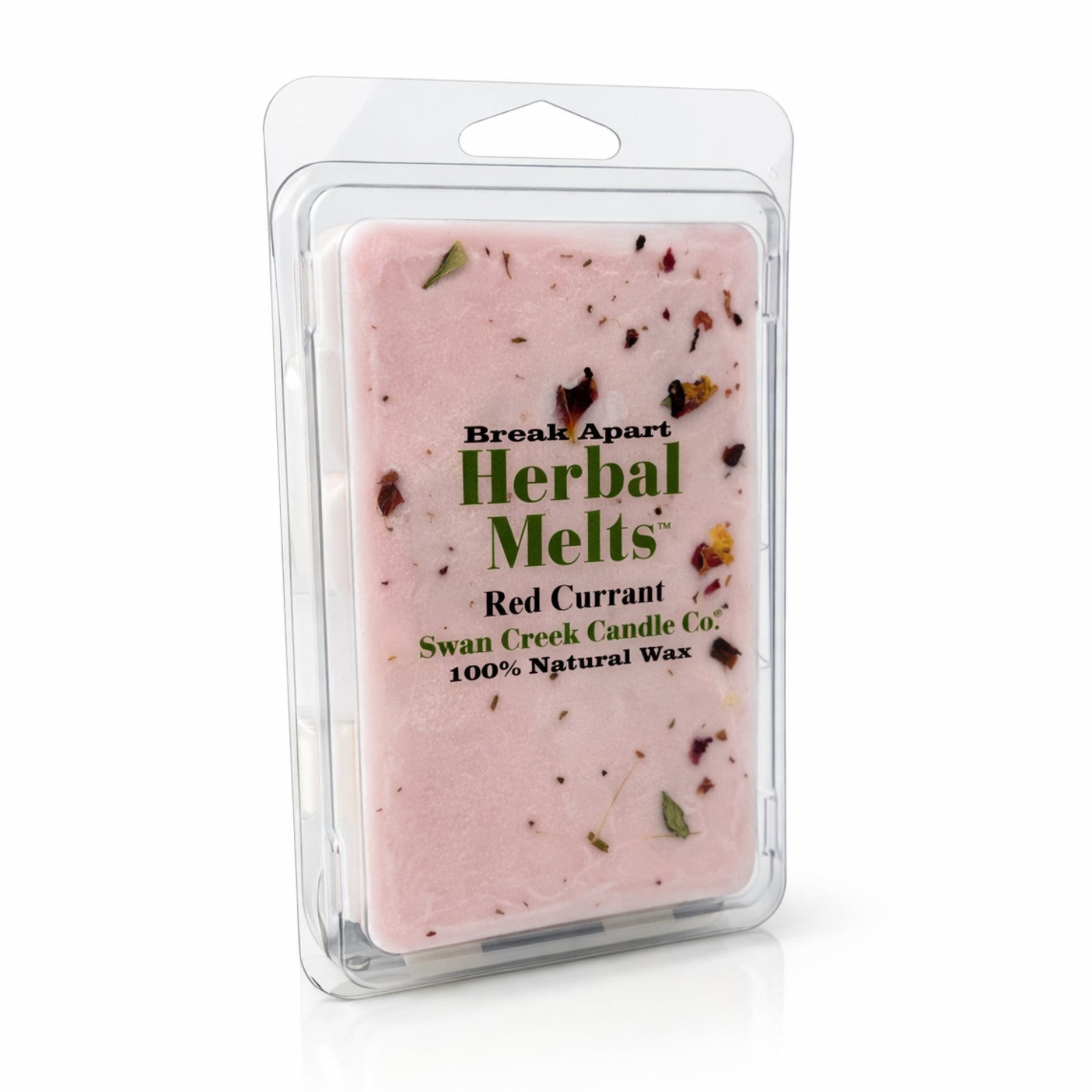 Herbal melts packaging with visible brand name and product details on a white background