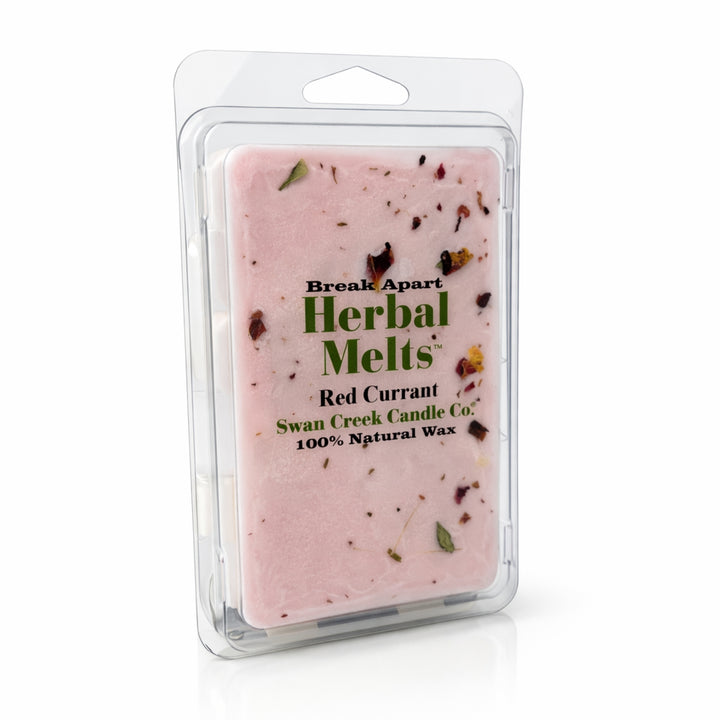 Herbal melts packaging with visible brand name and product details on a white background