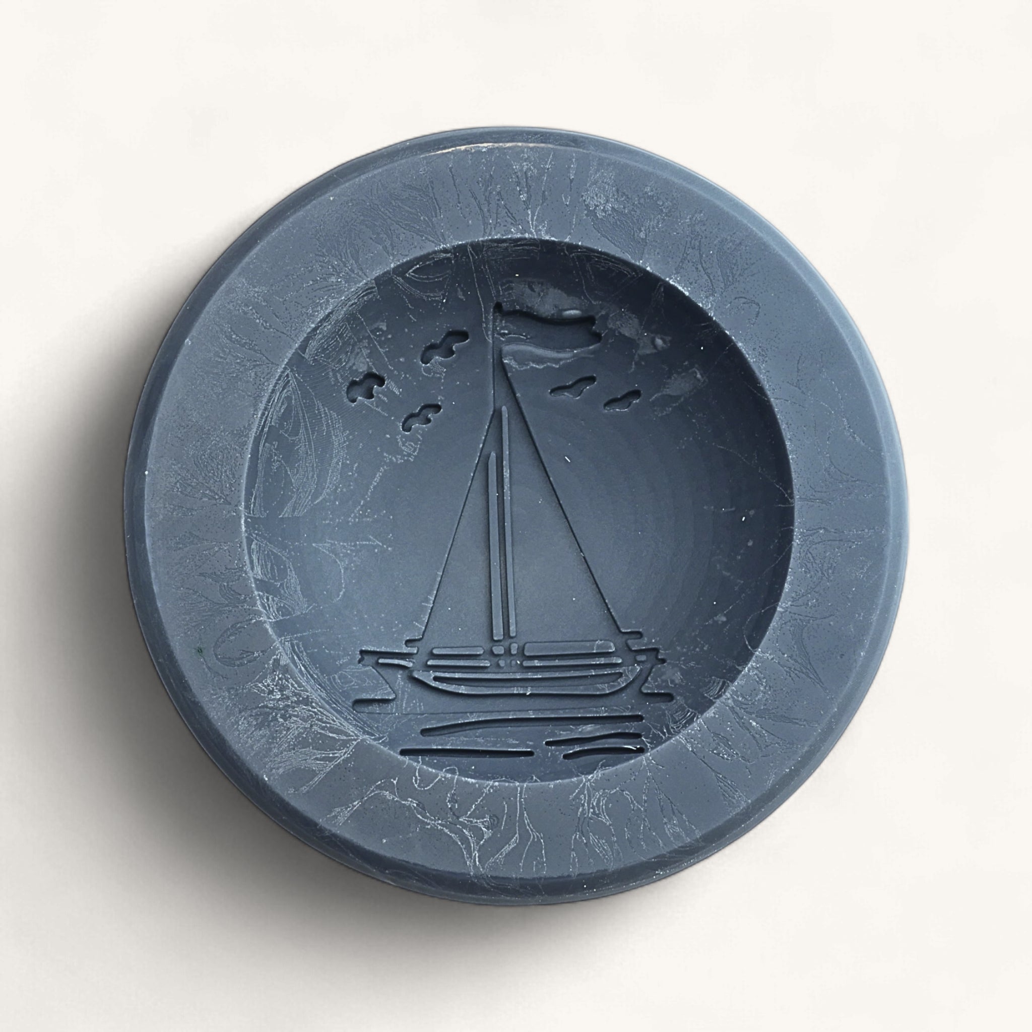 Sandalwood & Bourbon Scented Vessel - Sailboat