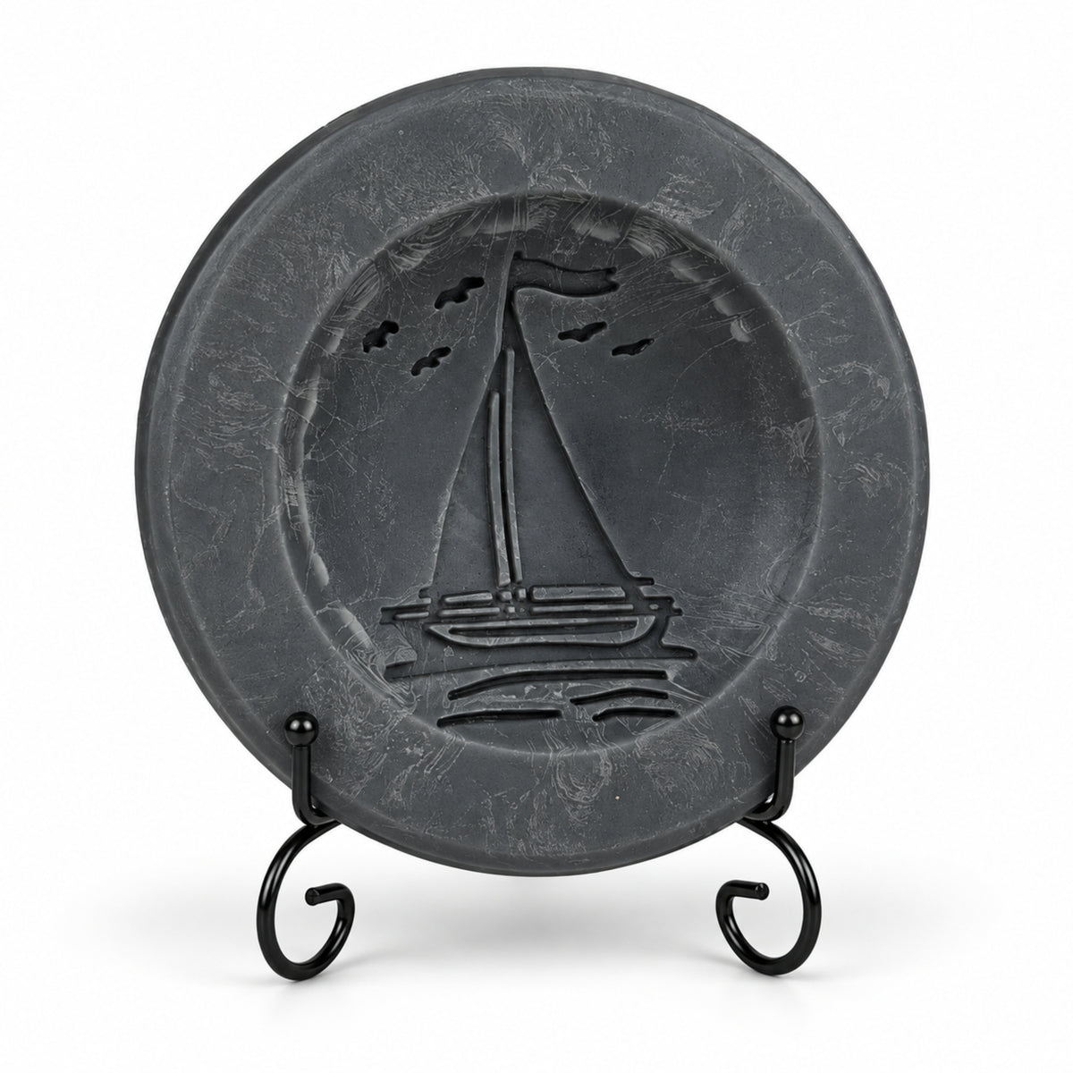Sandalwood & Bourbon Scented Vessel - Sailboat