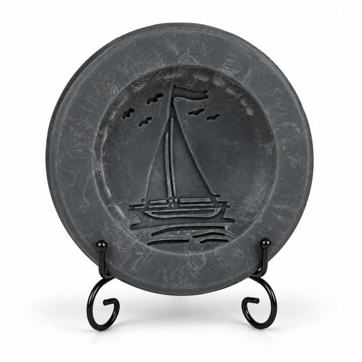 Sandalwood & Bourbon Scented Vessel - Sailboat