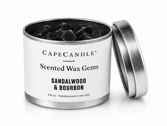 Sandalwood & Bourbon 5.6oz Scented Wax Gems