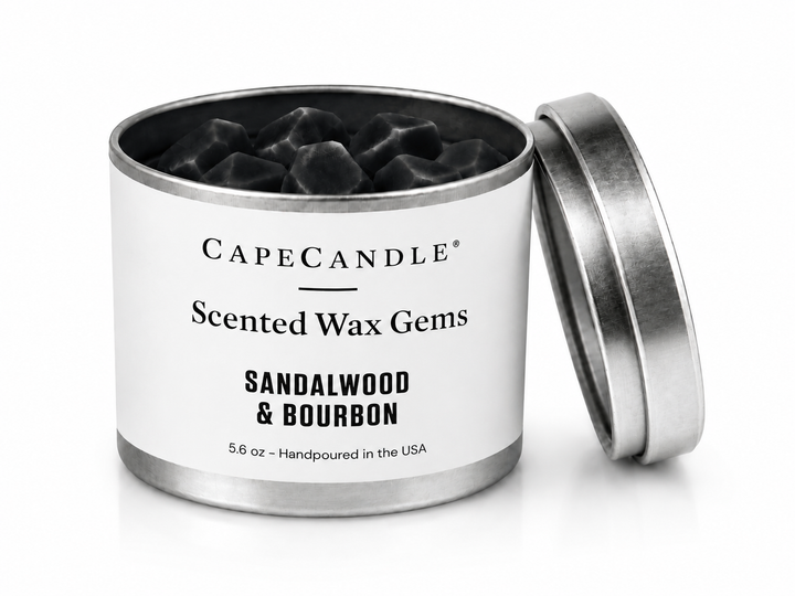 Sandalwood & Bourbon 5.6oz Scented Wax Gems