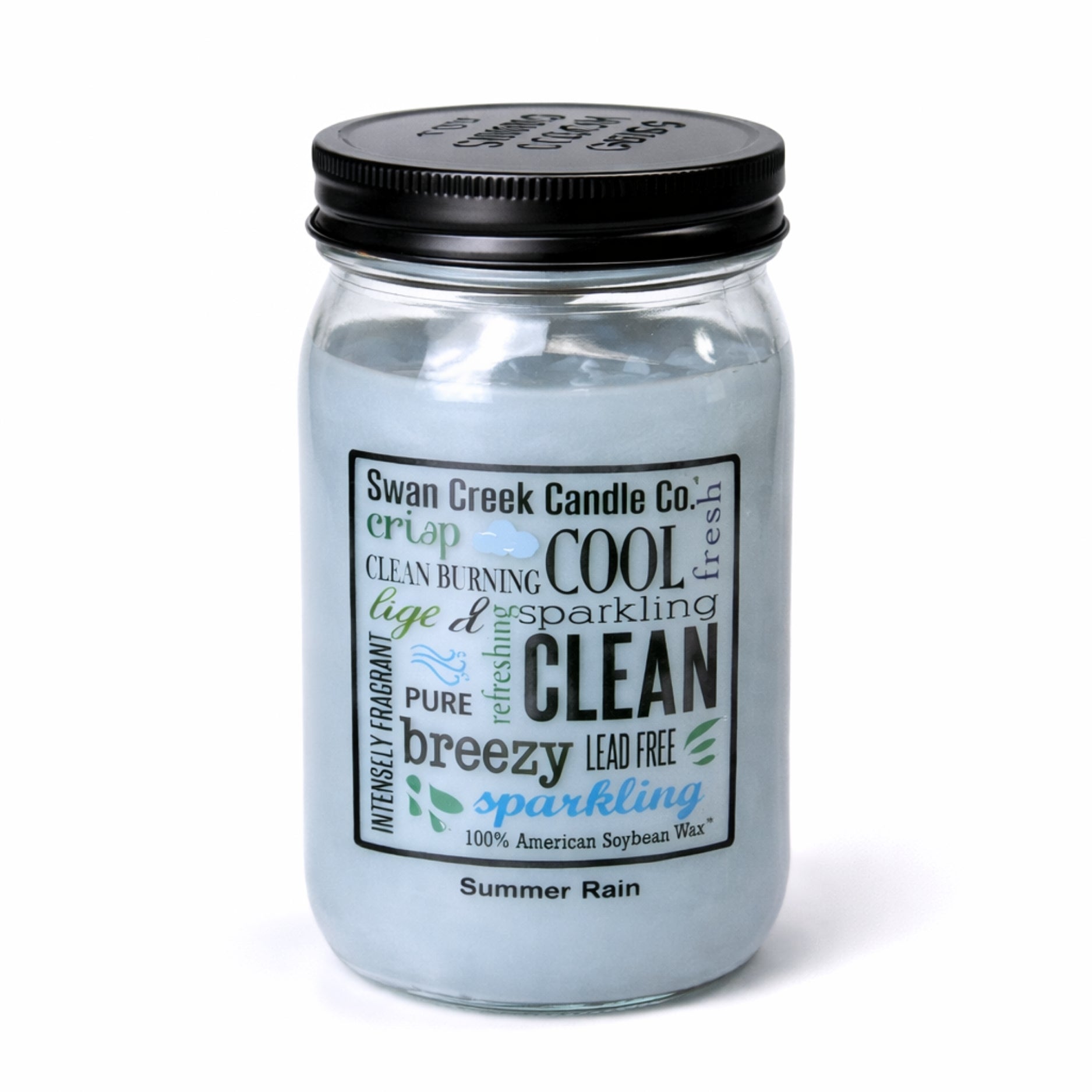 Swan Creek Candle - Summer Rain | 100% Soy Wax | 24oz Pantry Jar