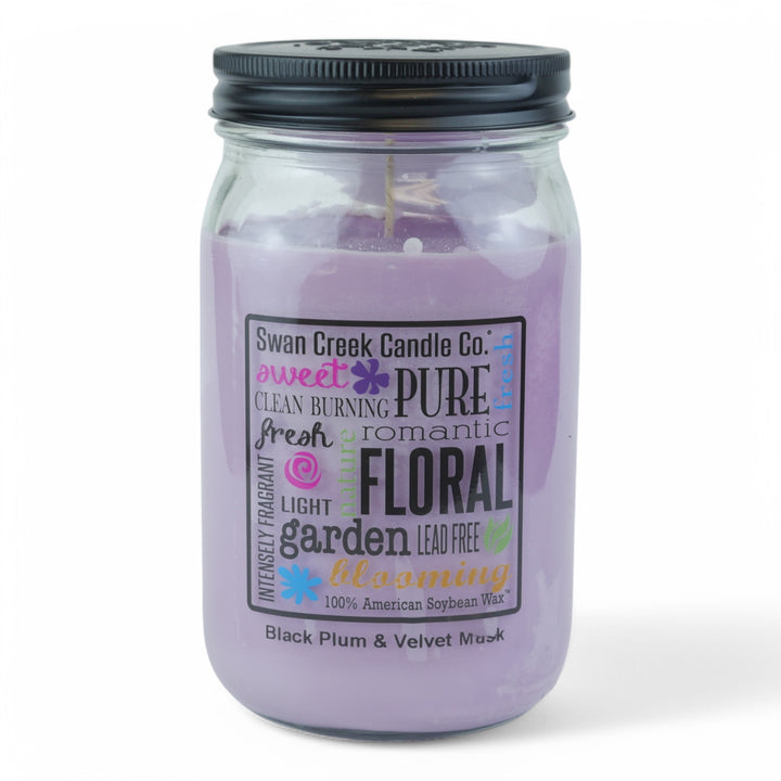 Black Plum & Velvet Musk Soy Candle