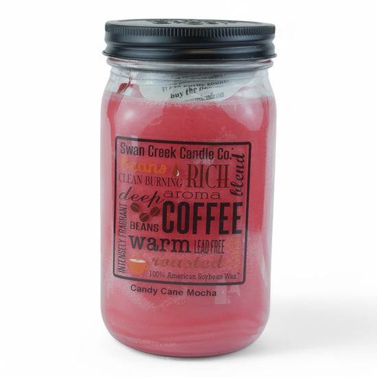 Candy Cane Mocha 24oz Pantry Jar by Swan Creek Candle