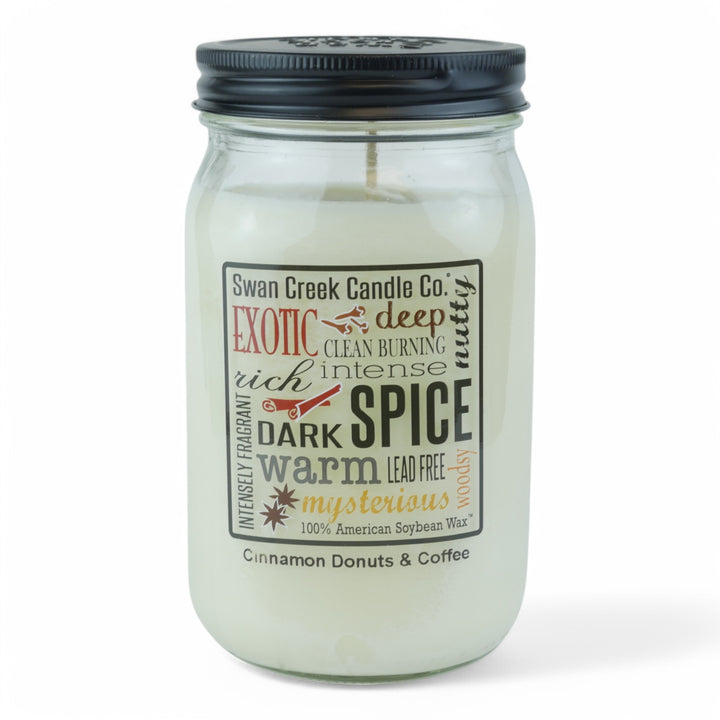 Cinnamon Donuts & Coffee 24oz Pantry Jar by Swan Creek Candle