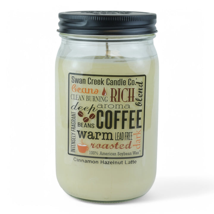 Cinnamon Hazelnut Latte 24oz Pantry Jar by Swan Creek Candle