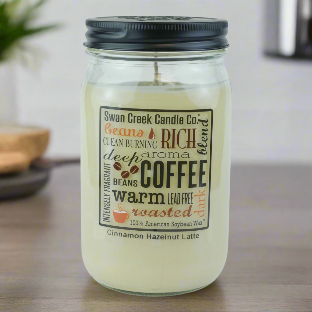 Cinnamon Hazelnut Latte 24oz Pantry Jar by Swan Creek Candle