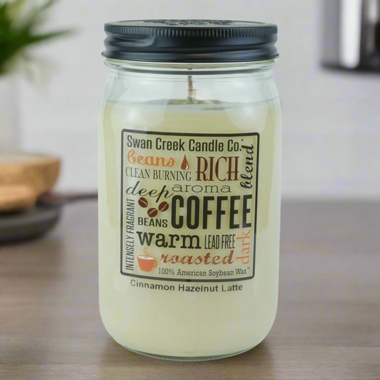 Cinnamon Hazelnut Latte 24oz Pantry Jar by Swan Creek Candle