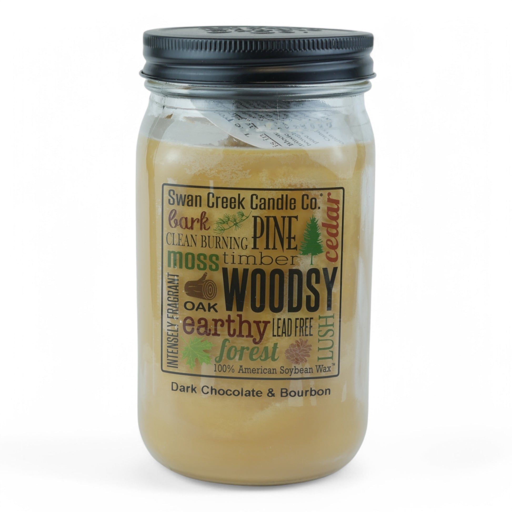 Dark Chocolate & Bourbon 24oz Pantry Jar by Swan Creek Candle