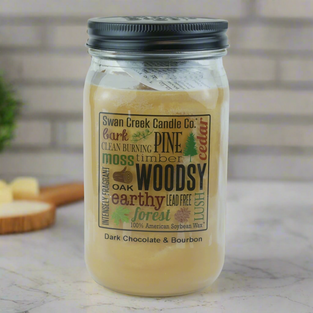 Dark Chocolate & Bourbon Pantry Jar Soy Candle