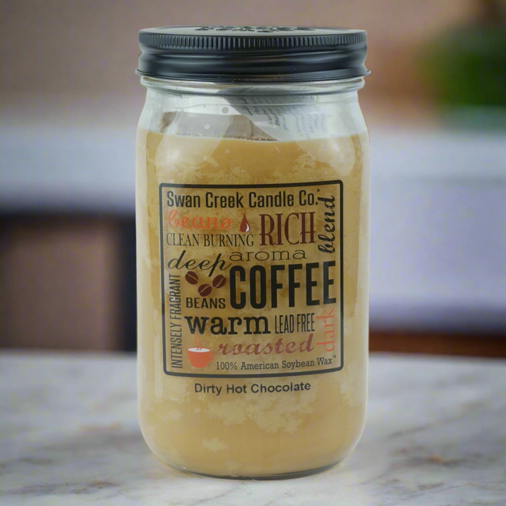 Dirty Hot Chocolate 24oz Pantry Jar by Swan Creek Candle