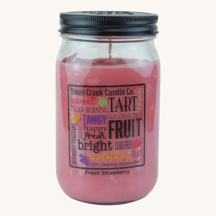 Fresh Strawberry Pantry Jar Soy Candle