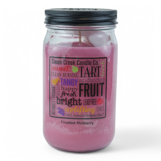 Frosted Mulberry 24oz Pantry Jar by Swan Creek Candle