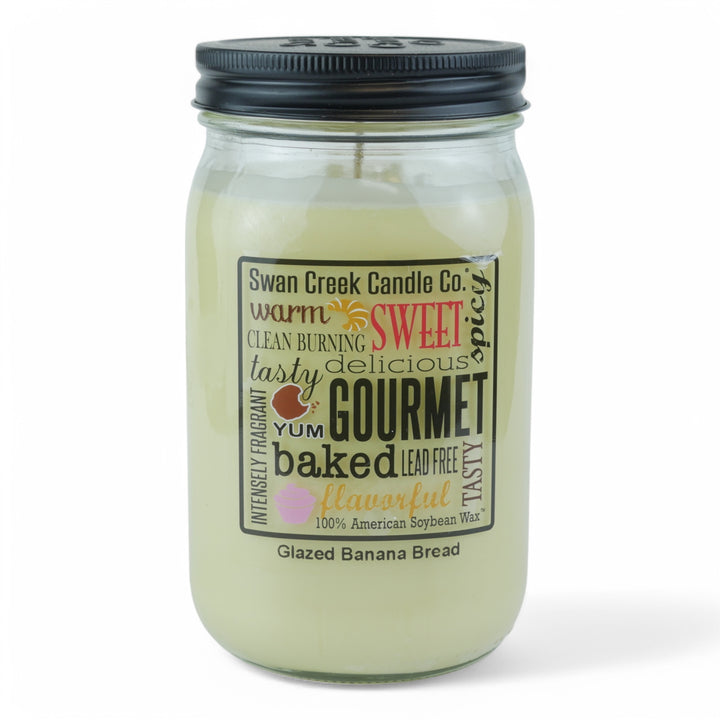 Glazed Banana Bread 24oz Pantry Jar by Swan Creek Candle