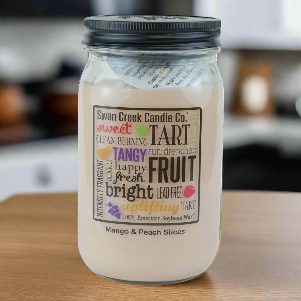 Mango & Peach Slices Pantry Jar Soy Candle