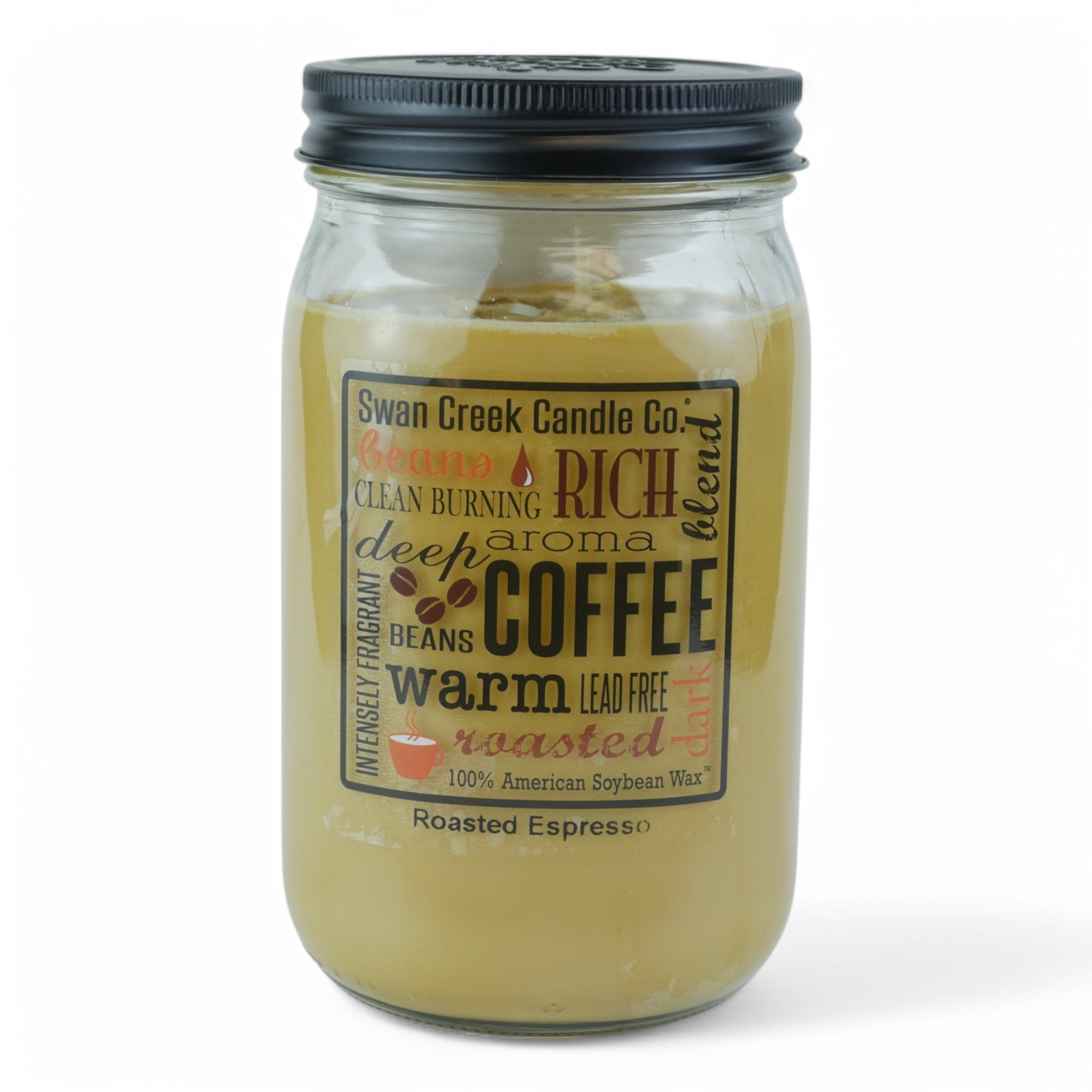 Roasted Espresso 24oz Pantry Jar by Swan Creek Candle