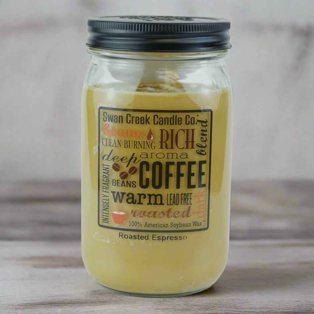 Roasted Espresso 24oz Pantry Jar by Swan Creek Candle