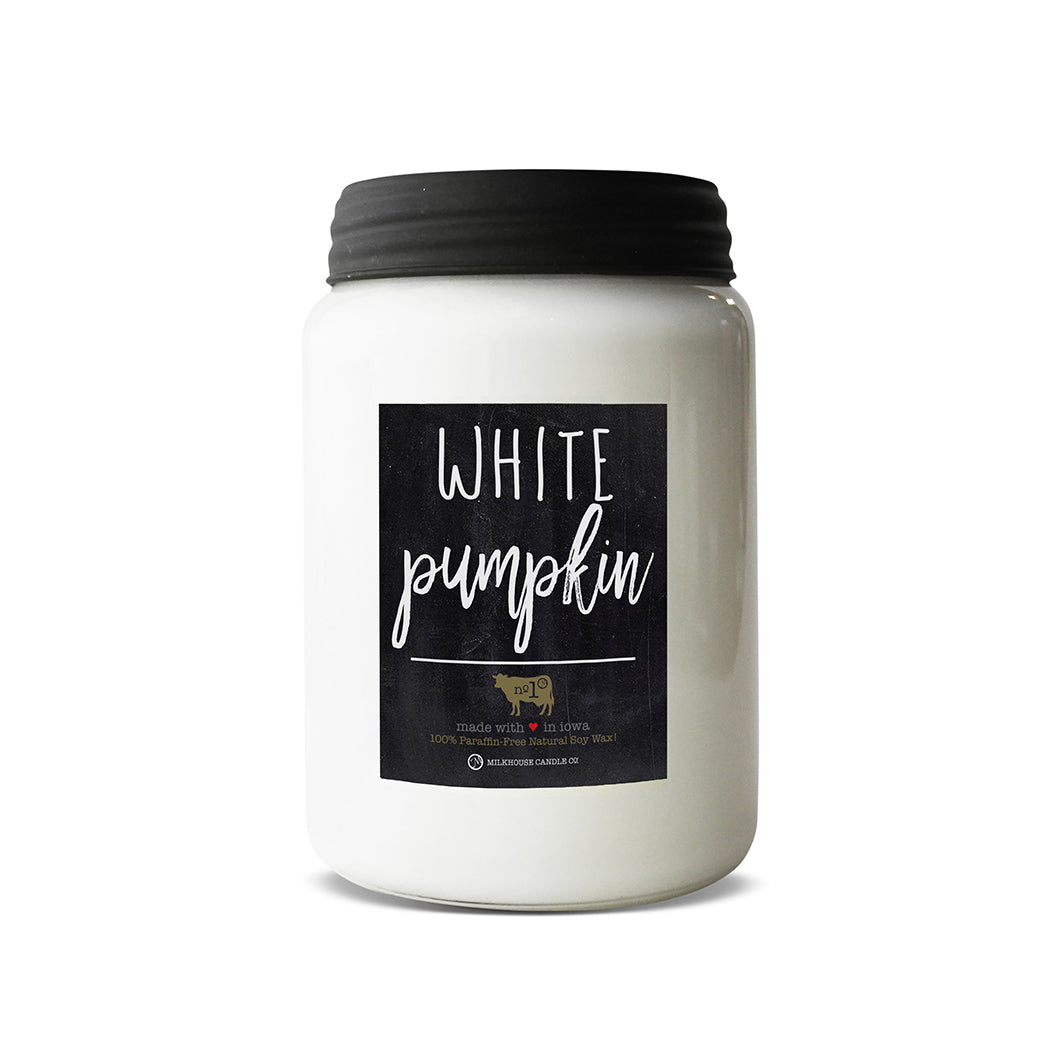 White Pumpkin 26oz Farmhouse Jar Candle by Milkhouse Candle Co.