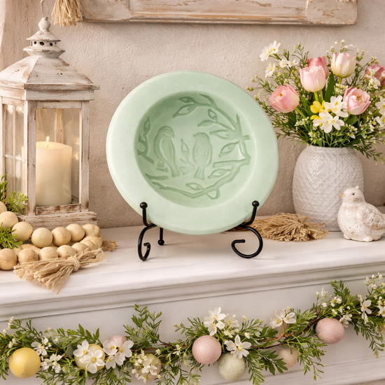 Cucumber Mint Scented Vessel - Birds