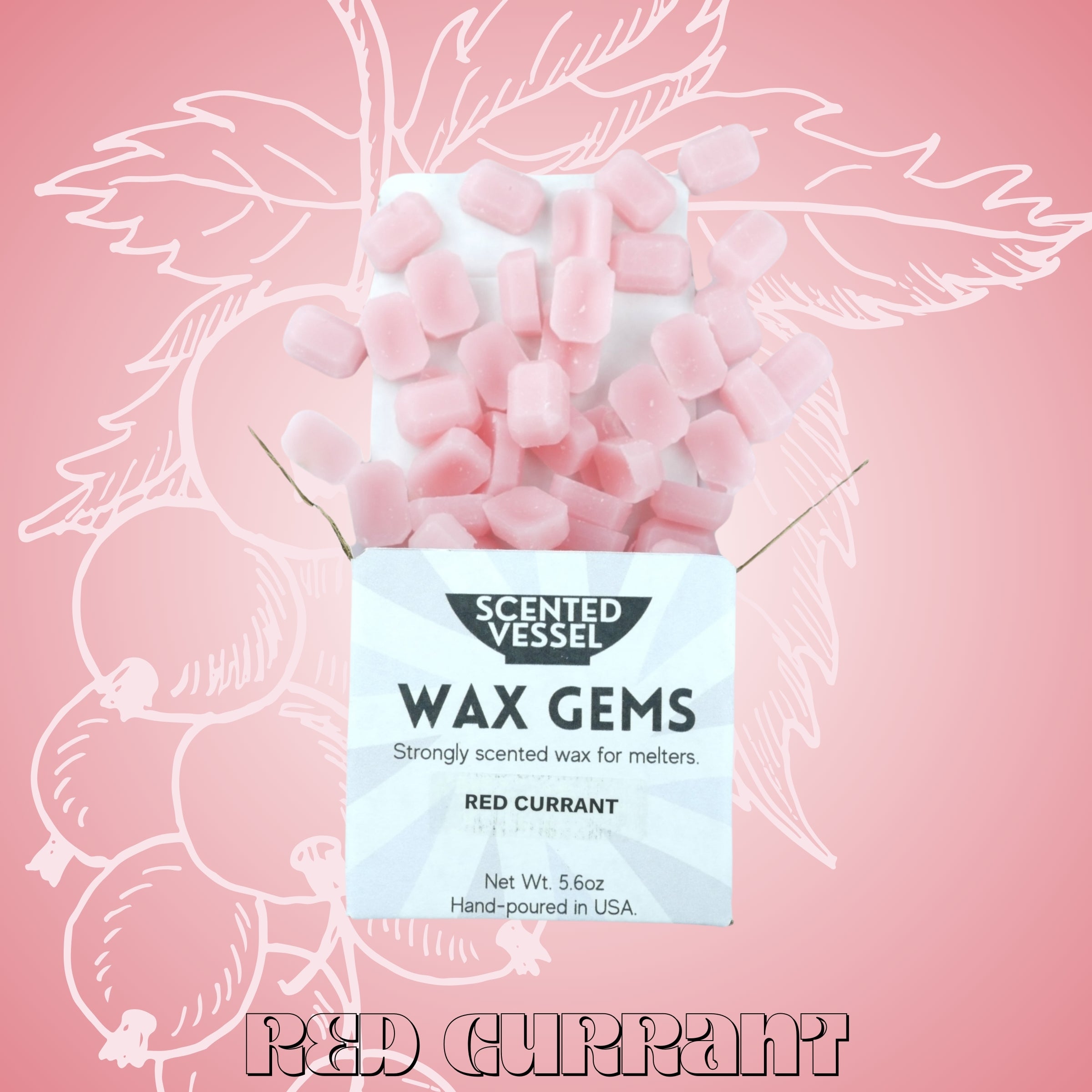 Red Currant 5.6oz Wax Gems by Scented Vessel