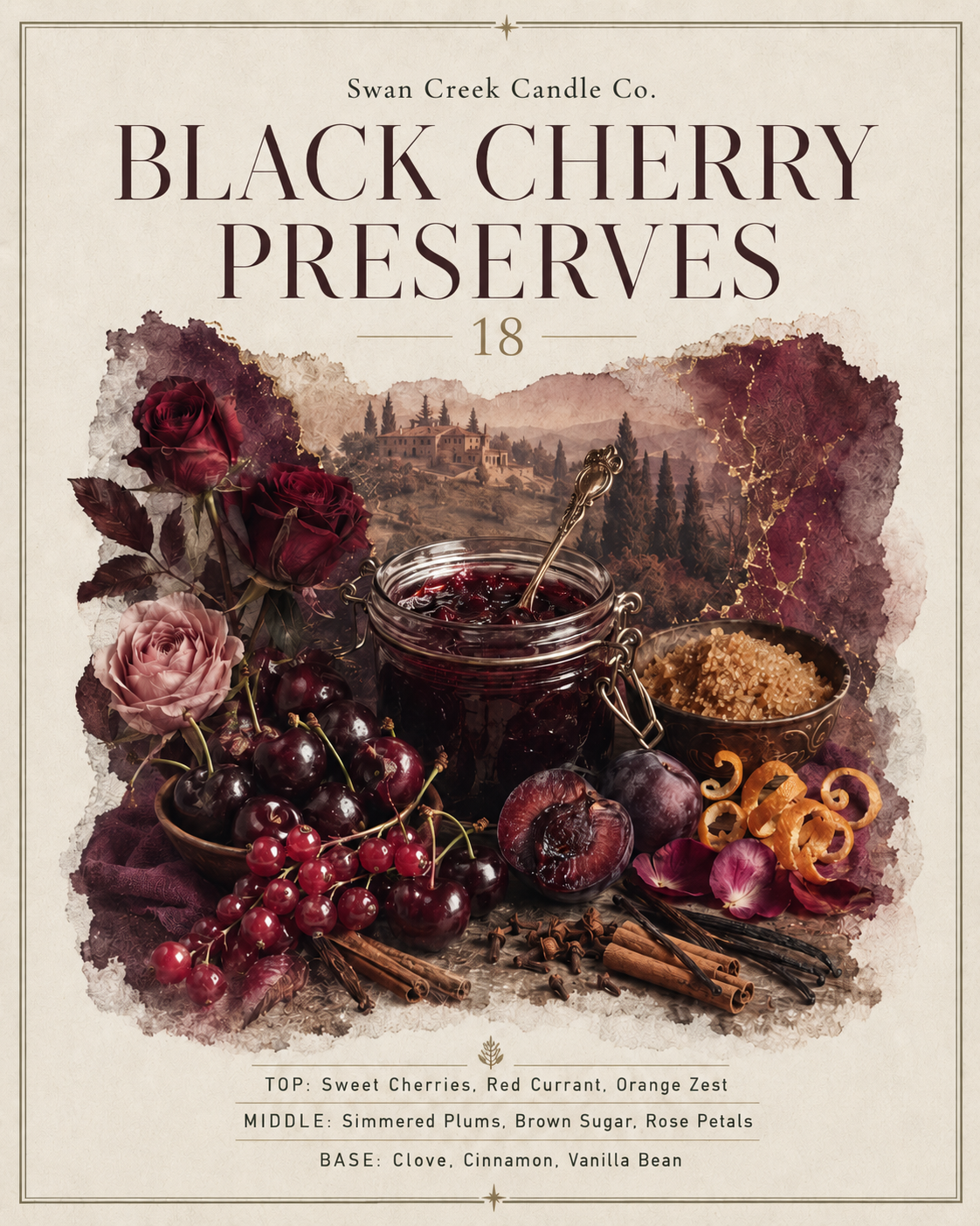 Black Cherry Preserves Drizzle Melts