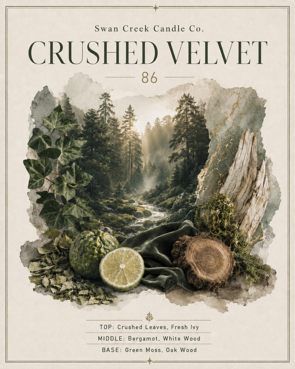 Crushed Velvet Timeless Jar Soy Candle
