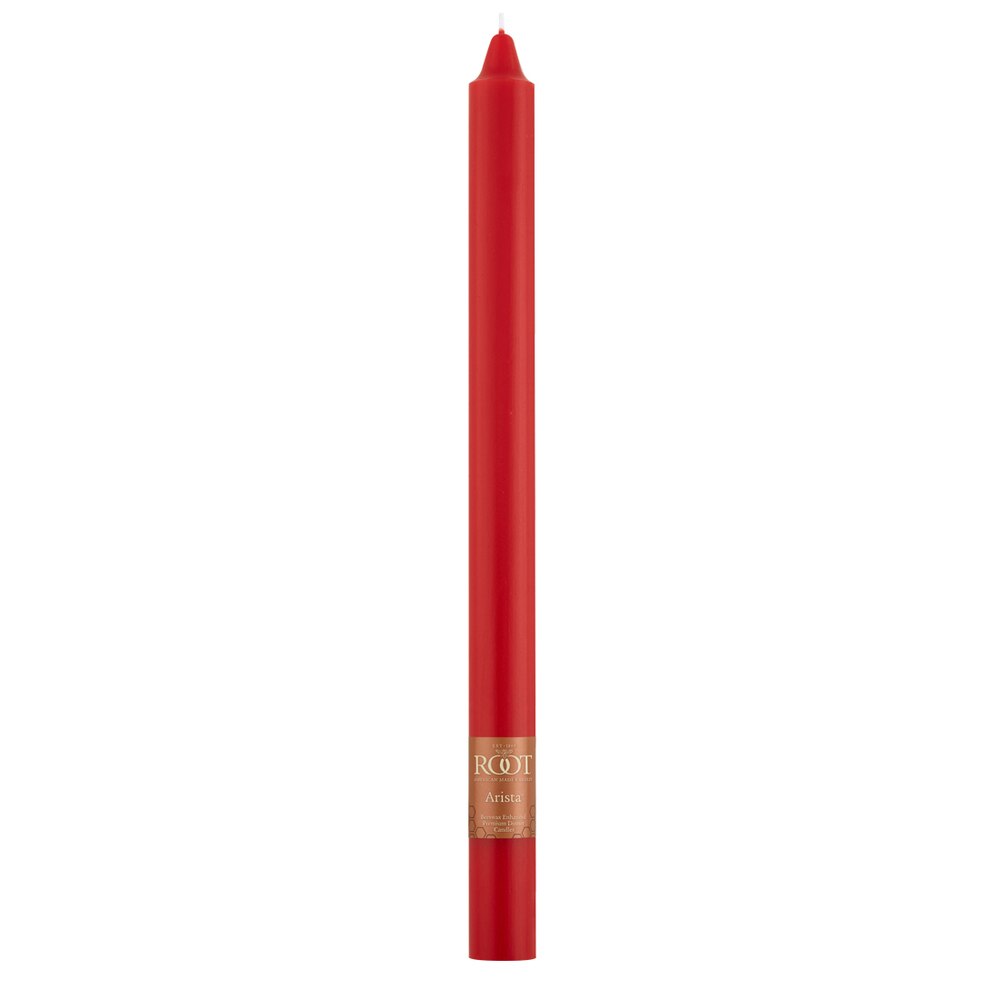 Red: 12" Arista™ Smooth Dinner Candles by Root