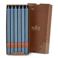 Root Candles - 12" Arista™ Smooth Dinner Candle - Williamsburg Blue Box of 12